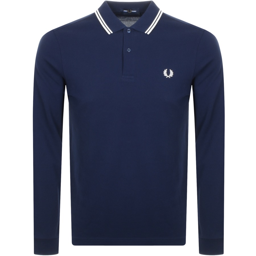 FRED PERRY Tipped Long Sleeve Polo - UK Fashion