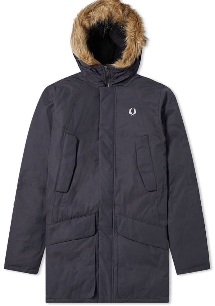 fred perry short bonded parka