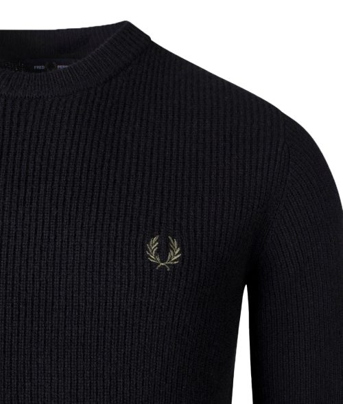 FRED PERRY <br> Merino Crew Neck Pullover - Afbeelding 2