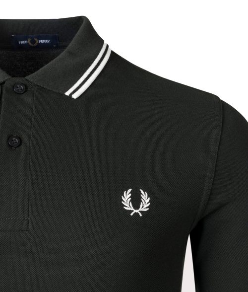 FRED PERRY <br> Tipped Long Sleeve Polo - Afbeelding 2