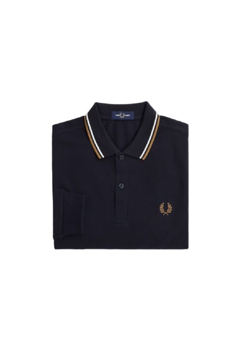 FRED PERRY <br> Tipped Long Sleeve Polo - Afbeelding 2