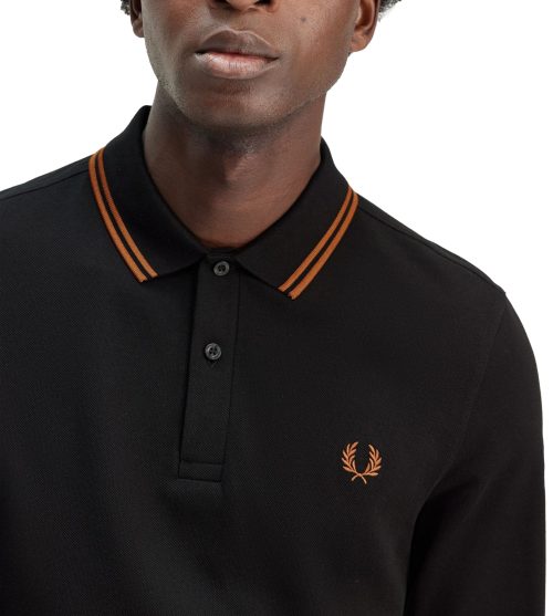 FRED PERRY <br> Tipped Long Sleeve Polo - Afbeelding 2