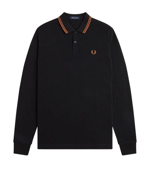 FRED PERRY <br> Tipped Long Sleeve Polo