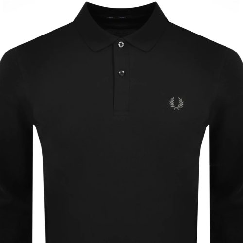 FRED PERRY <br> Plain Long Sleeve Polo - Afbeelding 2