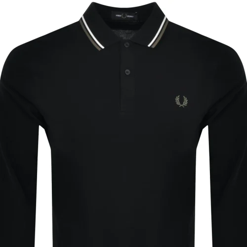 FRED PERRY <br> Tipped Long Sleeve Polo - Afbeelding 2