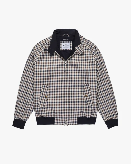 AQUASCUTUM-ACTIVE <br> Archival Harrington Club Check Jacket