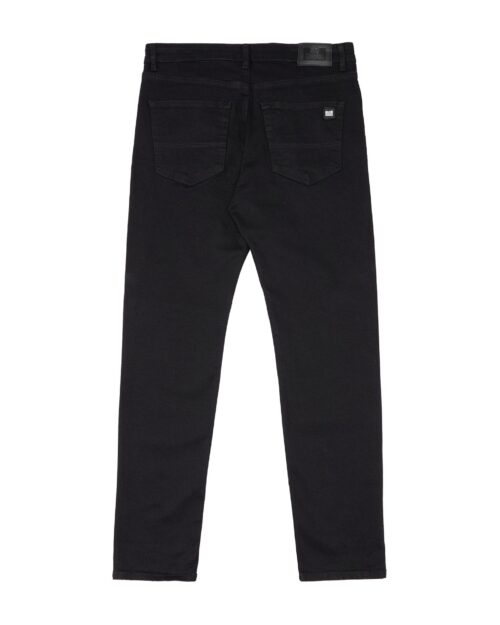 WEEKEND OFFENDER <br> 444 Tapered Fit Black Denim Jeans - Afbeelding 4