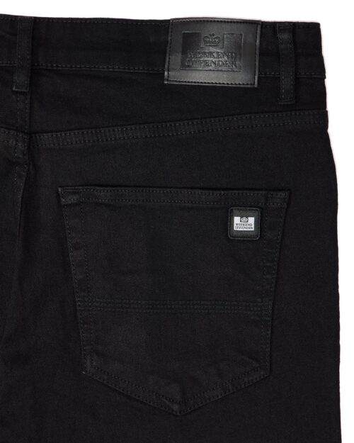 WEEKEND OFFENDER <br> 444 Tapered Fit Black Denim Jeans - Afbeelding 3