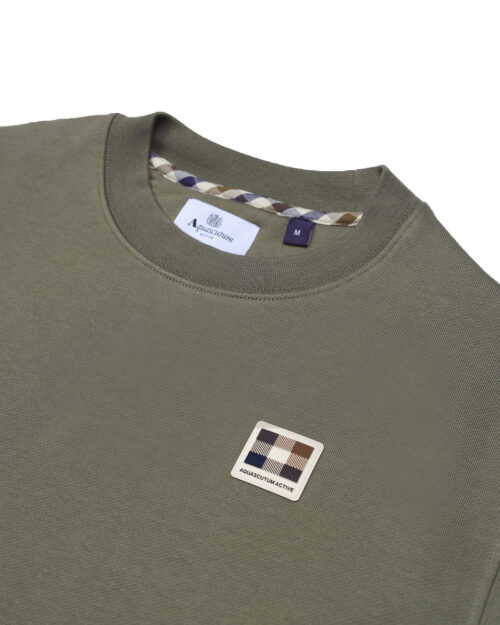 AQUASCUTUM-ACTIVE <br> Rubber Patch Crew Neck Sweatshirt - Afbeelding 2