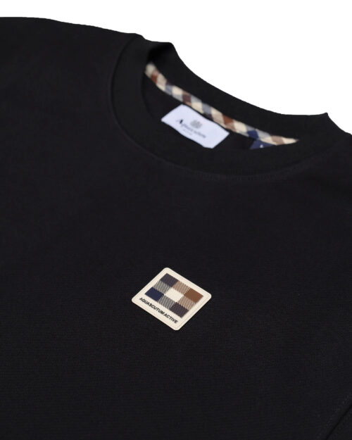AQUASCUTUM-ACTIVE <br> Rubber Patch Crew Neck Sweatshirt - Afbeelding 2