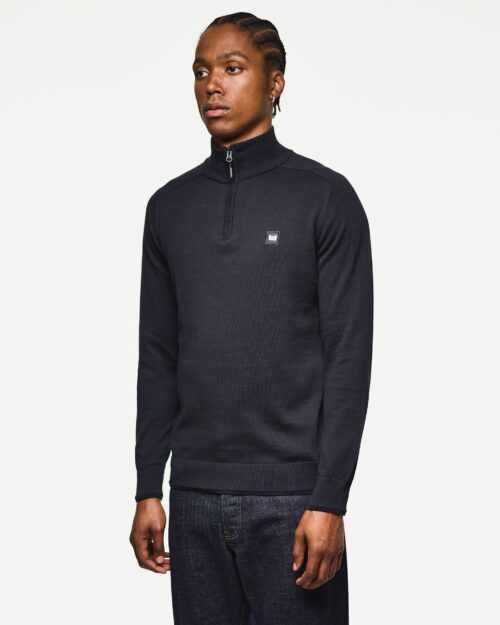 WEEKEND OFFENDER<br>Pierre Knitted Quarter Zip Sweater - Afbeelding 2