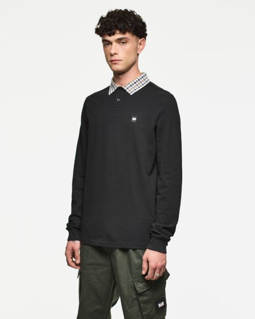 WEEKEND OFFENDER <br> Lindley Long Sleeve Polo - Afbeelding 3