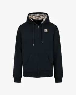 AQUASCUTUM-ACTIVE <br> Rubber Badge Full Zip Hoodie