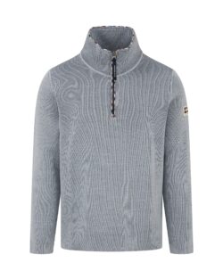 AQUASCUTUM-ACTIVE <br> Wool Blend Tubular 1/4 Zip
